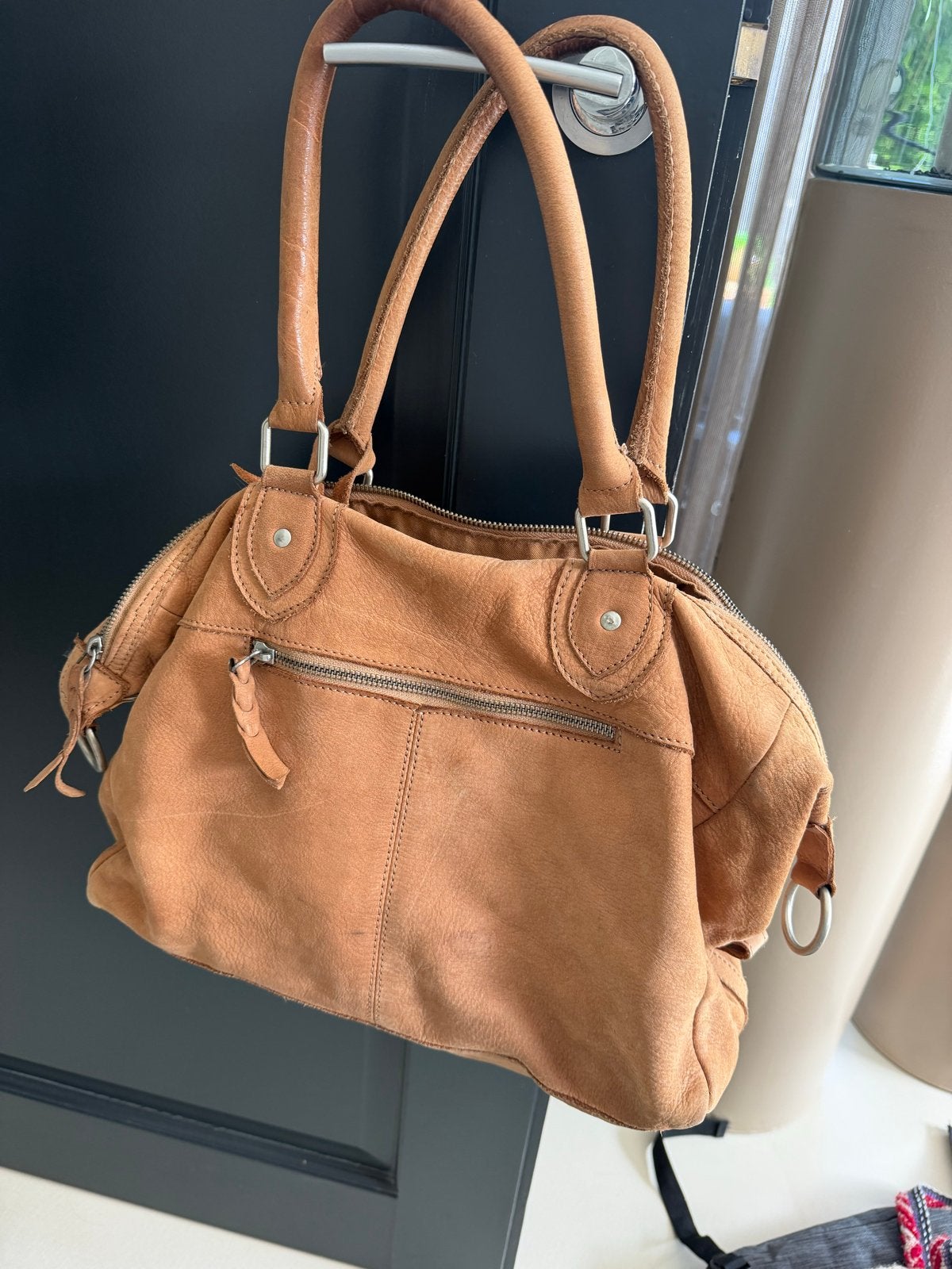 Cowboysbag Suède Tas - Back to School, Ophalen of Verzenden, Gebruikt, Bruin, Handtas