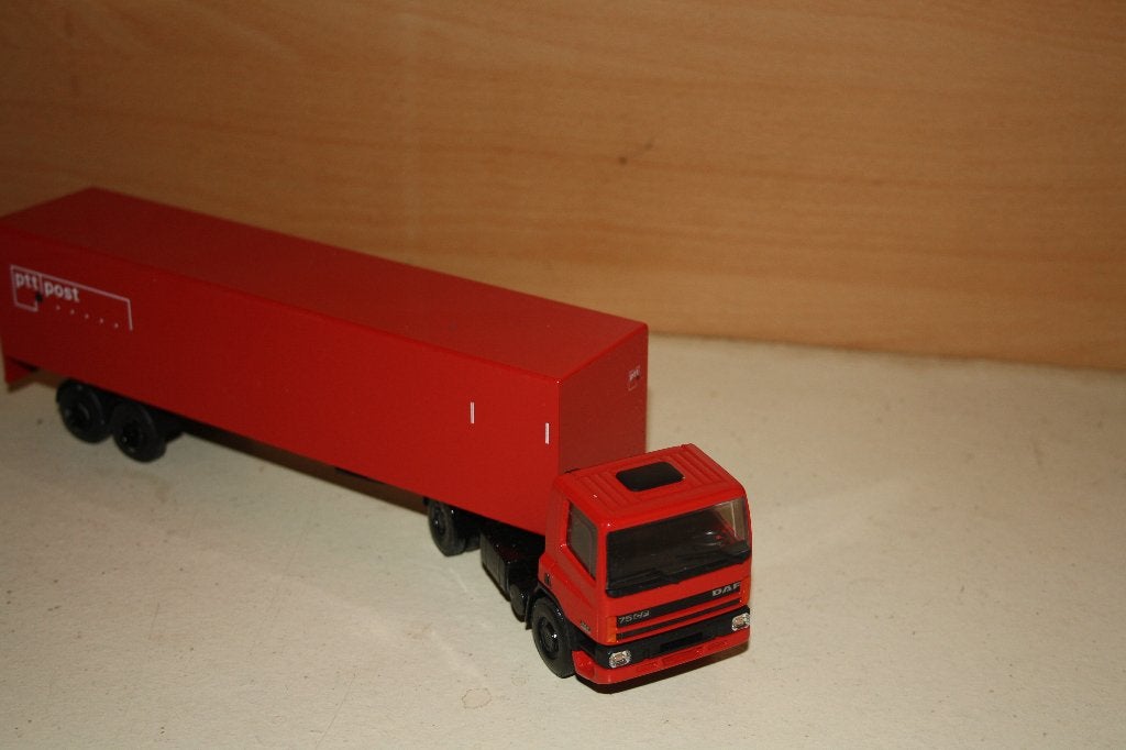 Lion car Daf 75 CF PTT Post, Hobby en Vrije tijd, Ophalen of Verzenden, Zo goed als nieuw, Bus of Vrachtwagen, Lion Toys