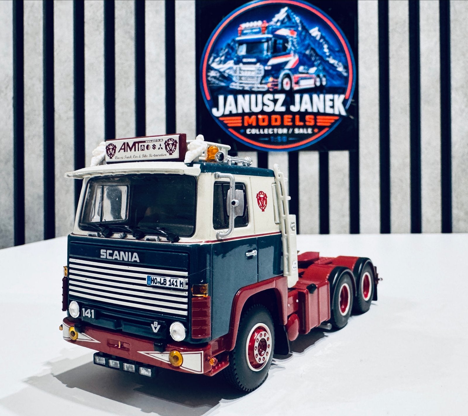 Scania 141 "AMT" Wsi 1:50, Verzenden, Nieuw, Bus of Vrachtwagen, Wsi