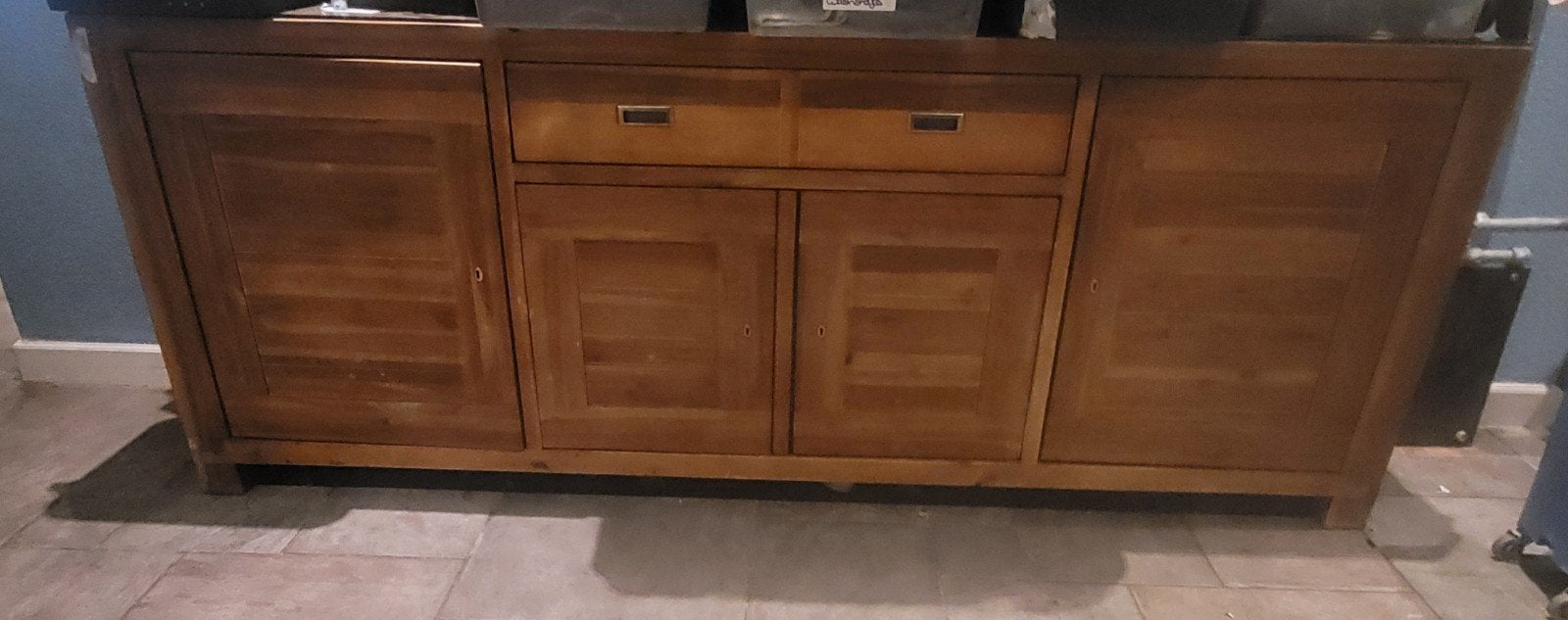 Complete Massief houten inboedel van Hoogenboezem, Ophalen, Gebruikt, Glas, 150 tot 200 cm