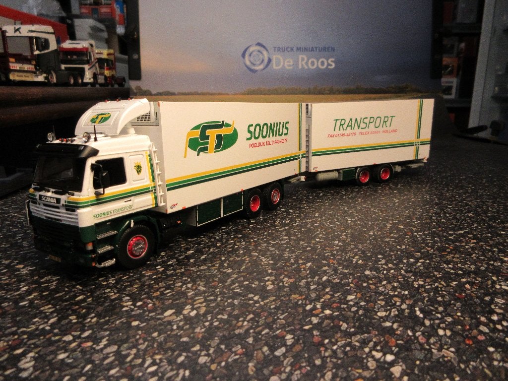 Tekno Scania 113 combi Soonius met certificaat, Ophalen of Verzenden, Nieuw, Bus of Vrachtwagen, Tekno