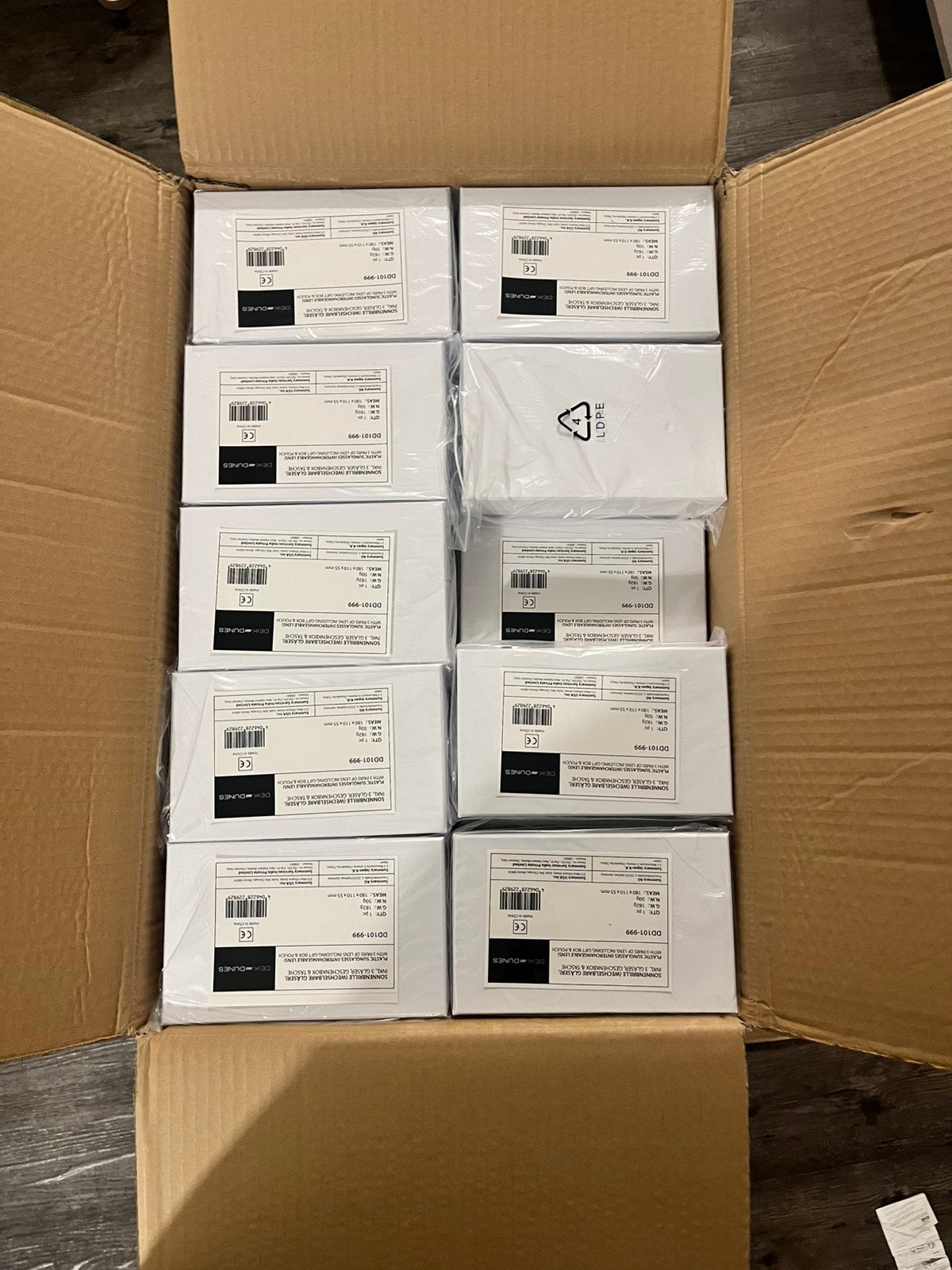 50 Deik & Dunes zonnebril UV400 glazen – compleet & nieuw, Overige merken, Zonnebril, Overige kleuren, Verzenden