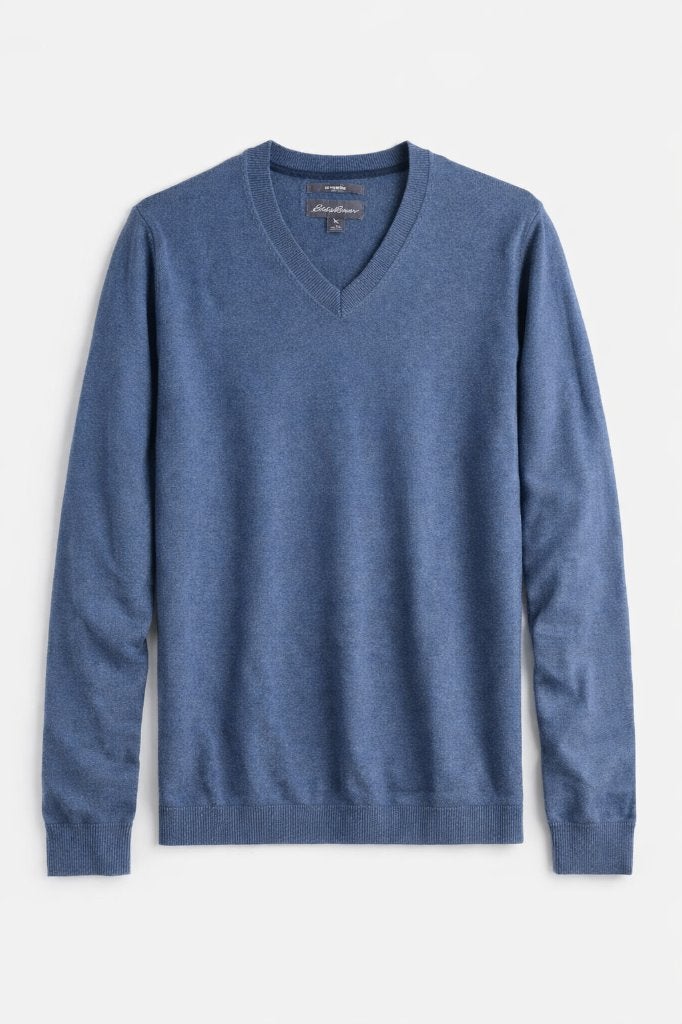 Blauw Eddie Bauer V‑hals trui – maat XL, Kleding | Heren, Ophalen, Blauw, Maat 56/58 (XL), Zo goed als nieuw
