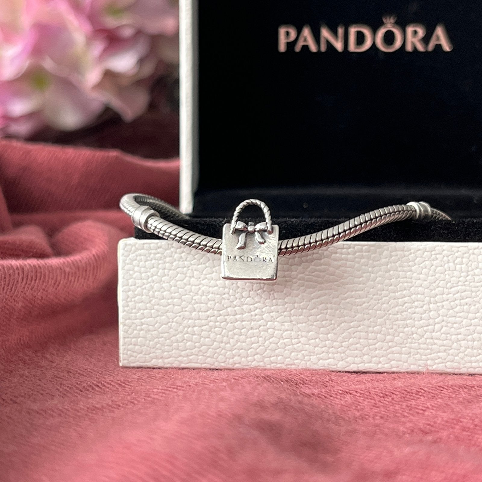 Pandora bedel tasje retired, Ophalen of Verzenden, Zilver, Pandora