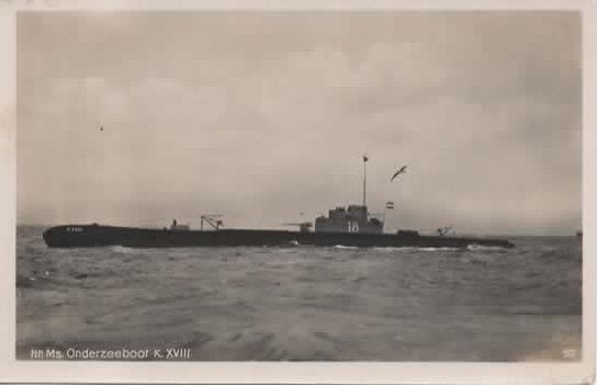 Onbekend Marine Hr Ms Onderzeeboot K XVIII FOTOKAART, Verzenden, 1920 tot 1940, Ongelopen, Zuid-Holland