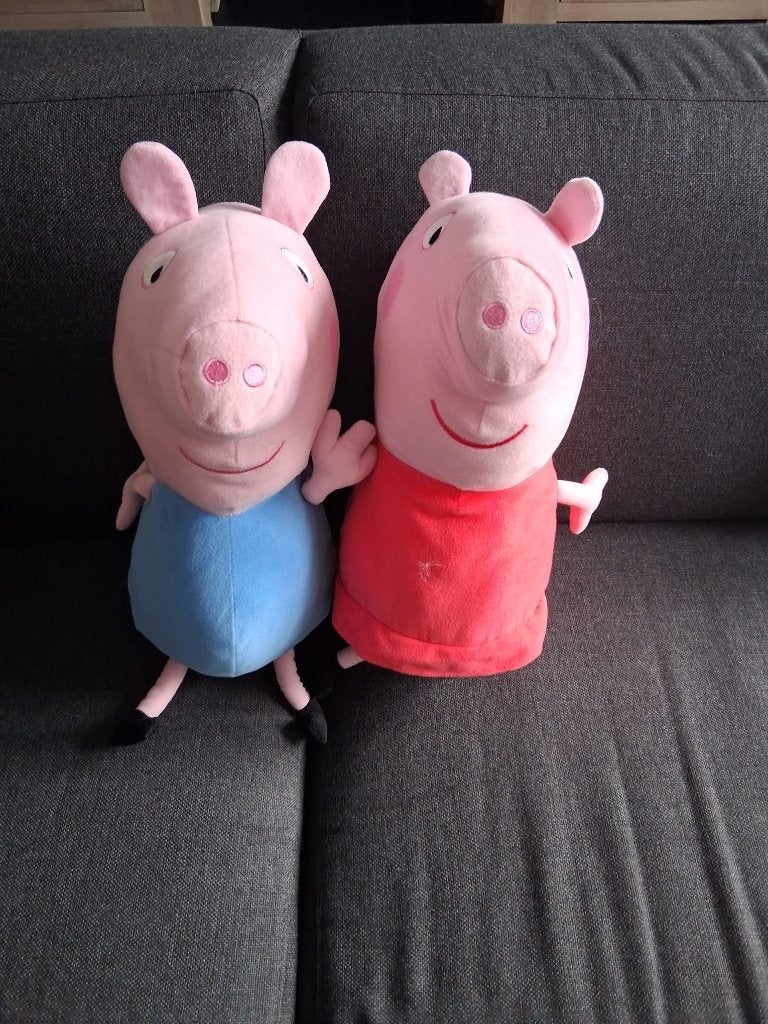 Knuffels Peppa en George, Ophalen, Overige typen, Middelgroot (20 tot 80 cm), Peppa Pig