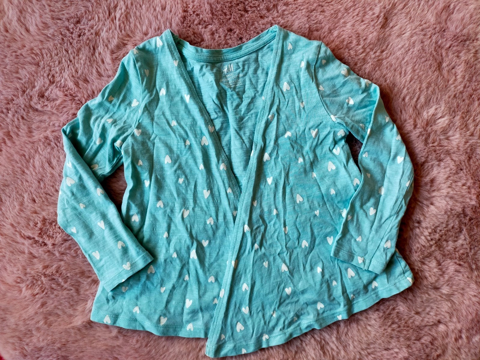 Zgan! Schattig mint dun getailleerd vestje H&M! Mt.98/104, Kinderen en Baby's, Kinderkleding | Maat 98, Meisje, Trui of Vest, H&M