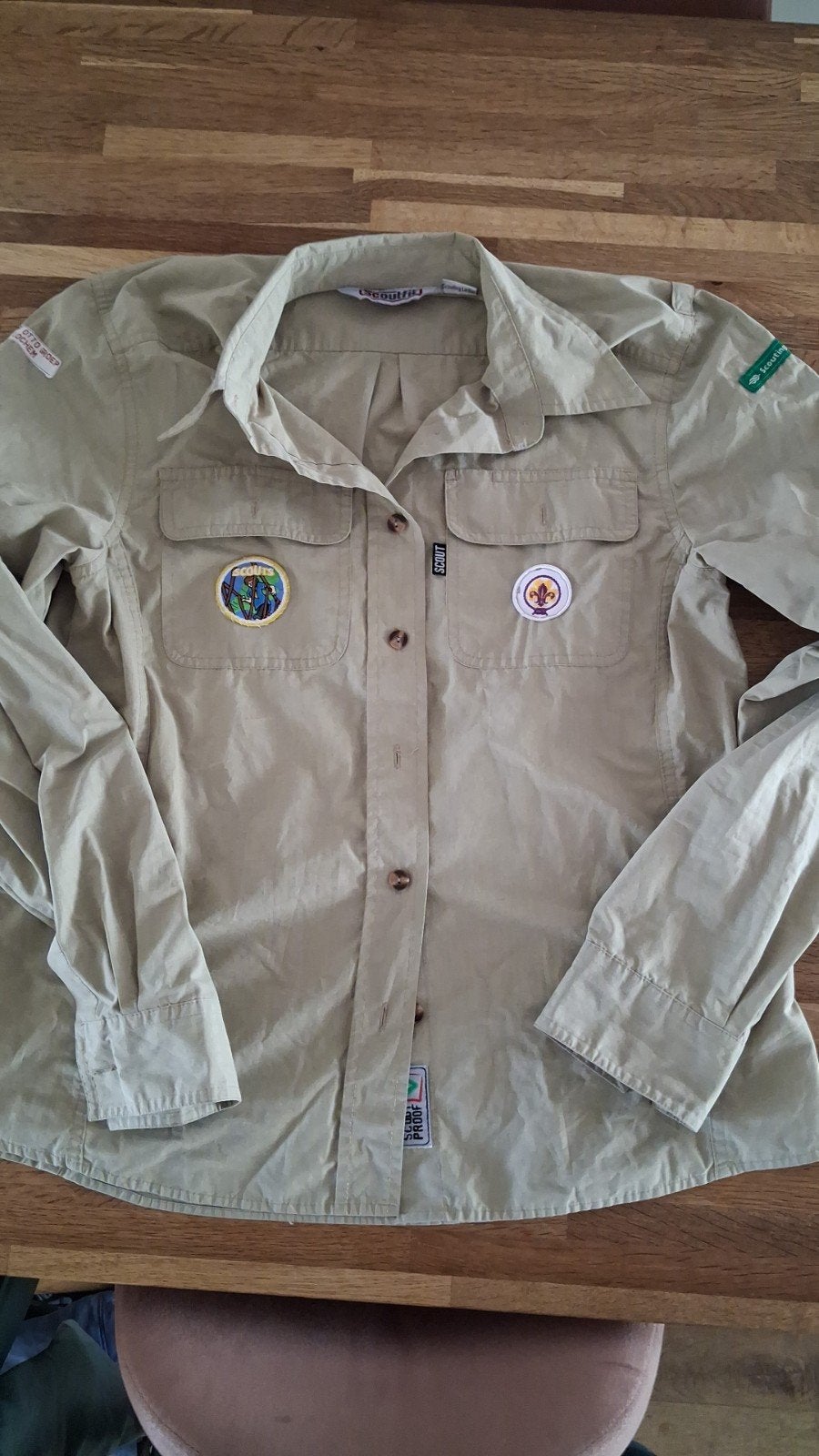 Scouting blouse beige damesmodel - Maat 38, Ophalen, Gebruikt, Kleding