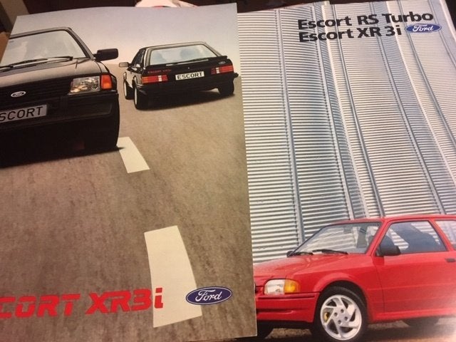 Ford Escort 3 brochure/auto folder '81 82 83 84 86 87 89 '90, Ophalen of Verzenden, Ford