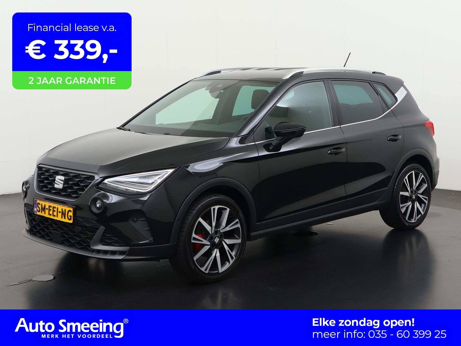 SEAT Arona 1.5 TSI FR DSG | Digital Cockpit | Camera | Zonda, 4 cilinders, Alcantara, Zwart, Automatische klimaatregeling