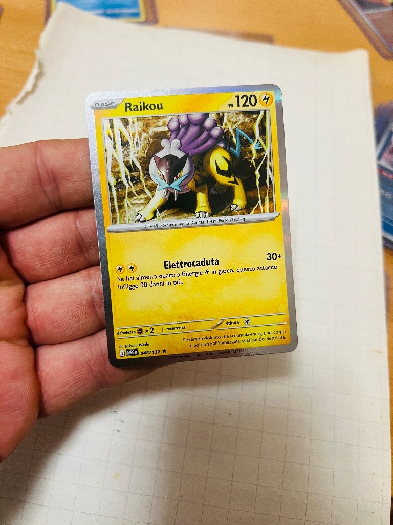 Raikou 048/132 Holo Mega Evolutions Pokemon, Verzenden, Zo goed als nieuw, Losse kaart, Foil