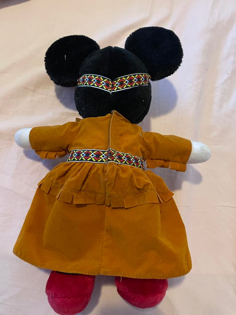 Minnie Mouse Indianen Knuffel - Disneyland Parijs, Kinderen en Baby's, Speelgoed | Knuffels en Pluche, Muis, Disney, Ophalen of Verzenden