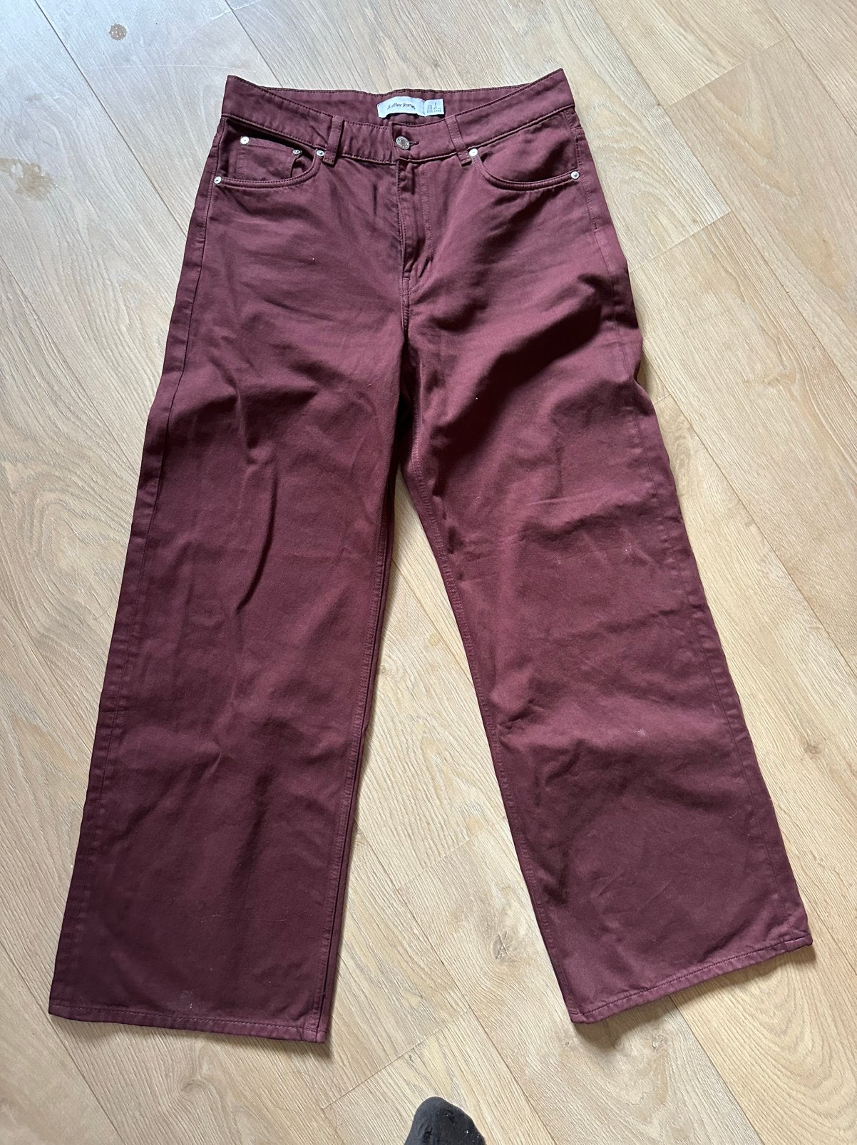 Nieuw & Other Stories bruin Bordeaux Rode Jeans Maat 40 (M), Kleding | Dames, Broeken en Pantalons, Maat 38/40 (M), Bruin, Nieuw