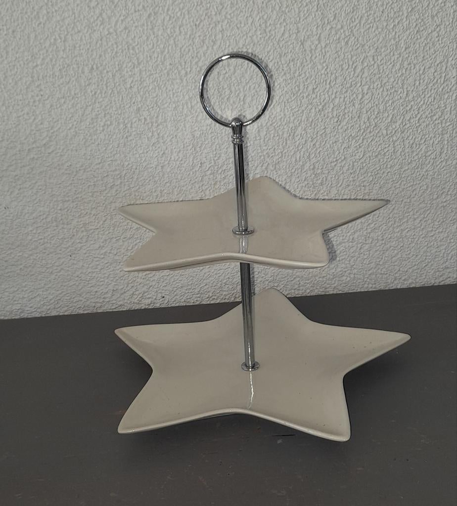 Stervormige etagere - 2 lagen, Ophalen of Verzenden