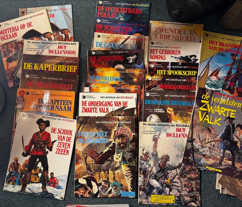 Grote collectie Roodbaard strips - Avonturen op zee, Meerdere stripboeken, Ophalen of Verzenden, Gelezen