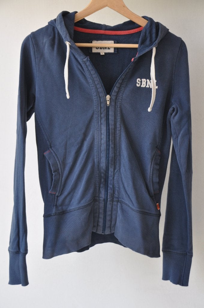 Sissy Boy hoodie/vest blauw katoen met capuchon en zakken, Blauw, Sissy-Boy, Ophalen of Verzenden, Maat 36 (S)