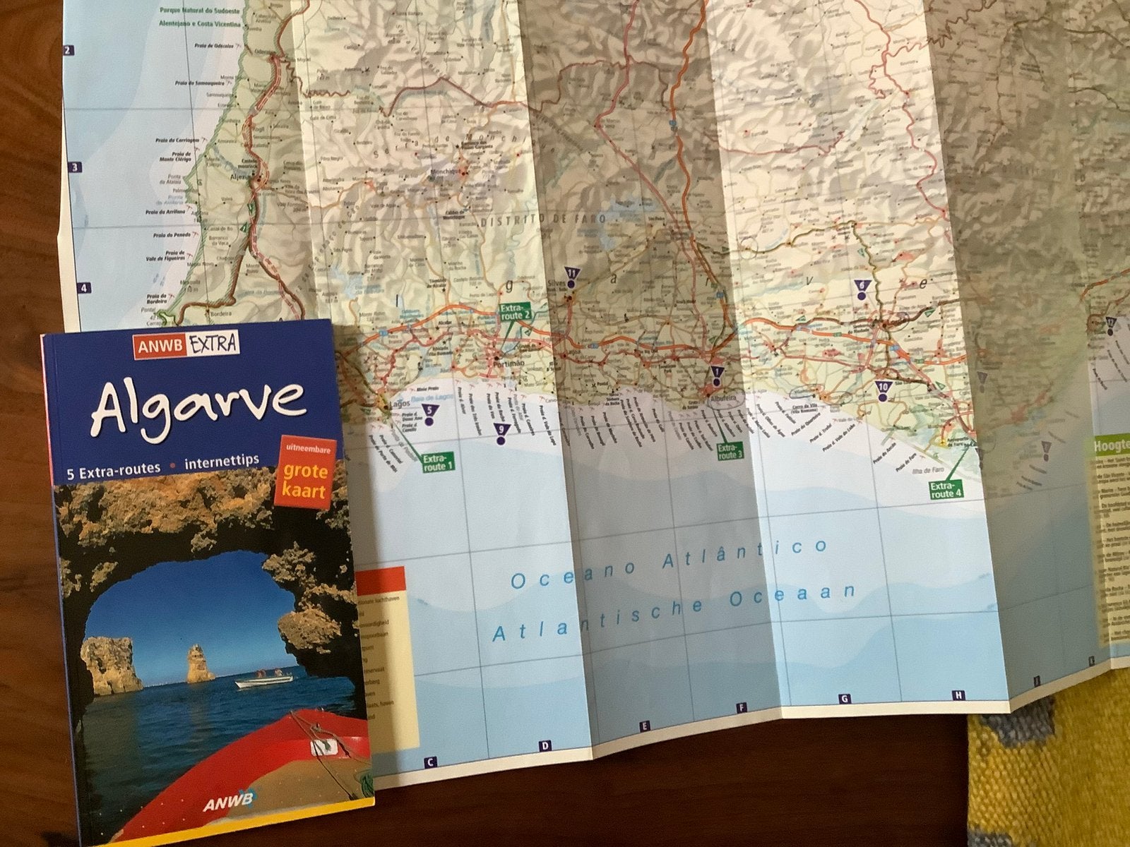 Algarve Portugal ANWB reisgids + kaart, Boeken, Europa, Ophalen of Verzenden, Zo goed als nieuw, Reisgids of -boek