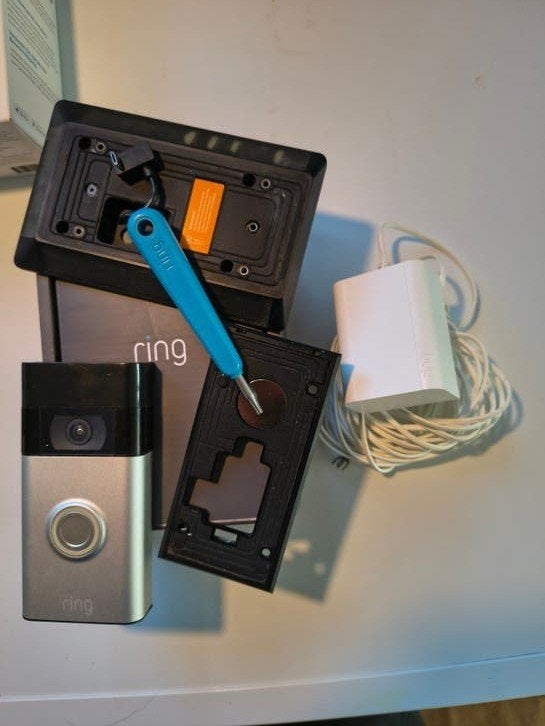 Ring Video Deurbel 2e generatie met Chime en Chime Pro, Ophalen, Gebruikt, Zwart, Kunststof