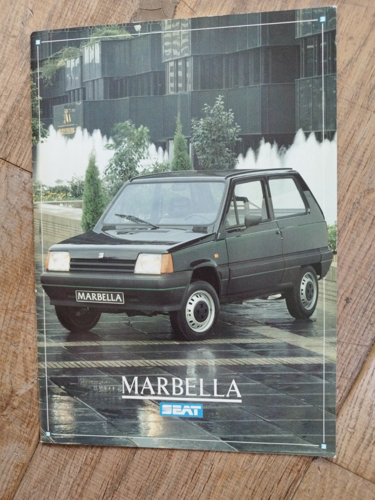 SEAT Marbella GLX brochure uit 1986 - 16 pagina's, Seat, Ophalen of Verzenden, Zo goed als nieuw, Overige merken