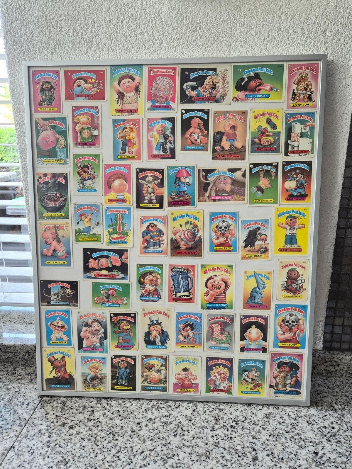 Garbage Pail Kids ingelijst (uit '86/'87)   55 stuks, Ophalen of Verzenden