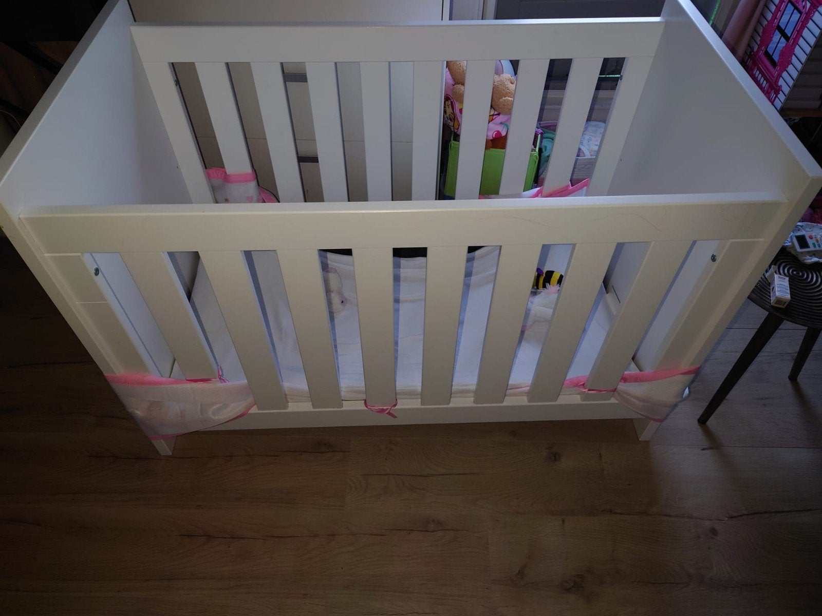 Wit Ledikant voor Baby - Zo Goed als Nieuw, Ophalen, Zo goed als nieuw, Ledikant