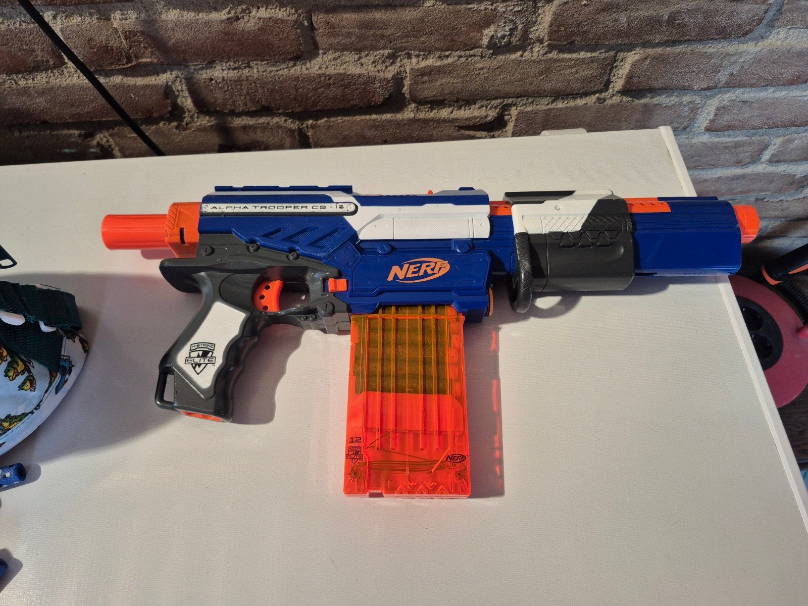 Nerf N-Strike Elite Alpha Trooper CS-12 incl pijlen pistool, Kinderen en Baby's, Speelgoed | Buiten | Actiespeelgoed, Ophalen of Verzenden