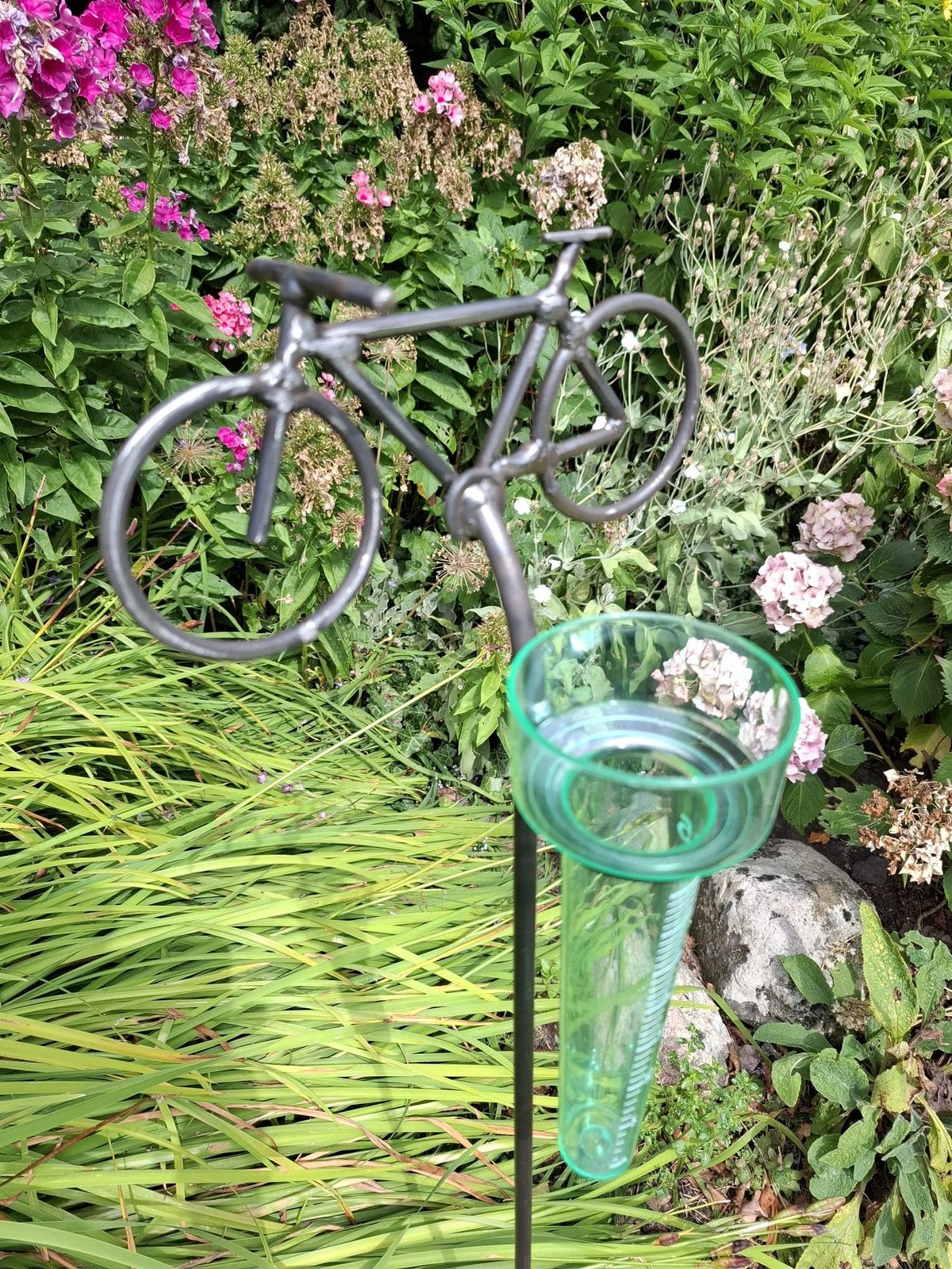 Regenmeter met stalen fietsje, Nieuw, Ophalen of Verzenden, Blijham, Ottoboven@gmail.com