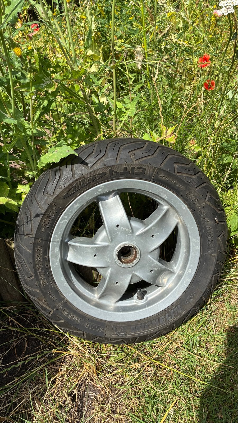 Piaggio Zip 2000 Achtervelg Grijs met Michelin City Grip, Ophalen, Gebruikt, Overige typen, Piaggio