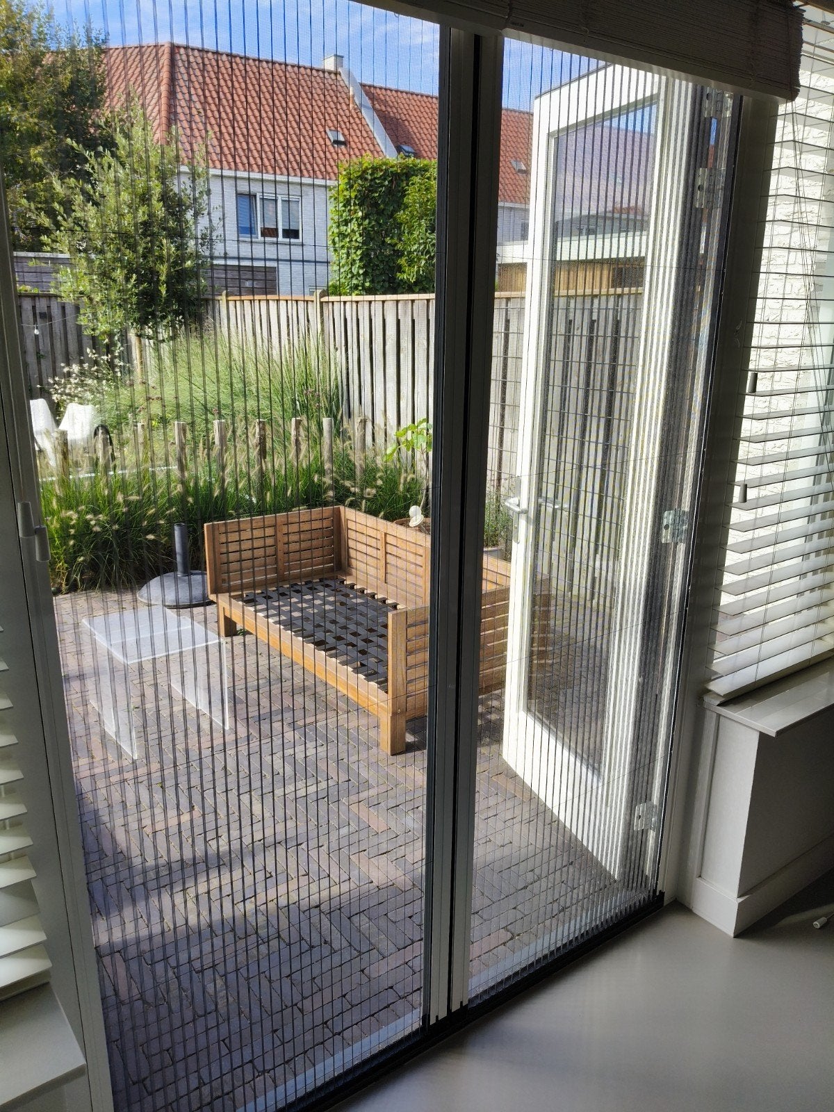 Hamstra Hordeur / Vliegenscherm wit 228x82x3,8, Ophalen, Gebruikt, 80 tot 100 cm, 215 cm of meer