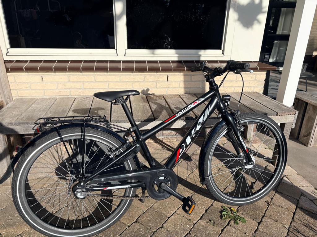 Puky Cyke 24 inch zwart. In echt hele goede staat, Fietsen en Brommers, Fietsen | Jongens, Ophalen, Terugtraprem, 24 inch, Versnellingen