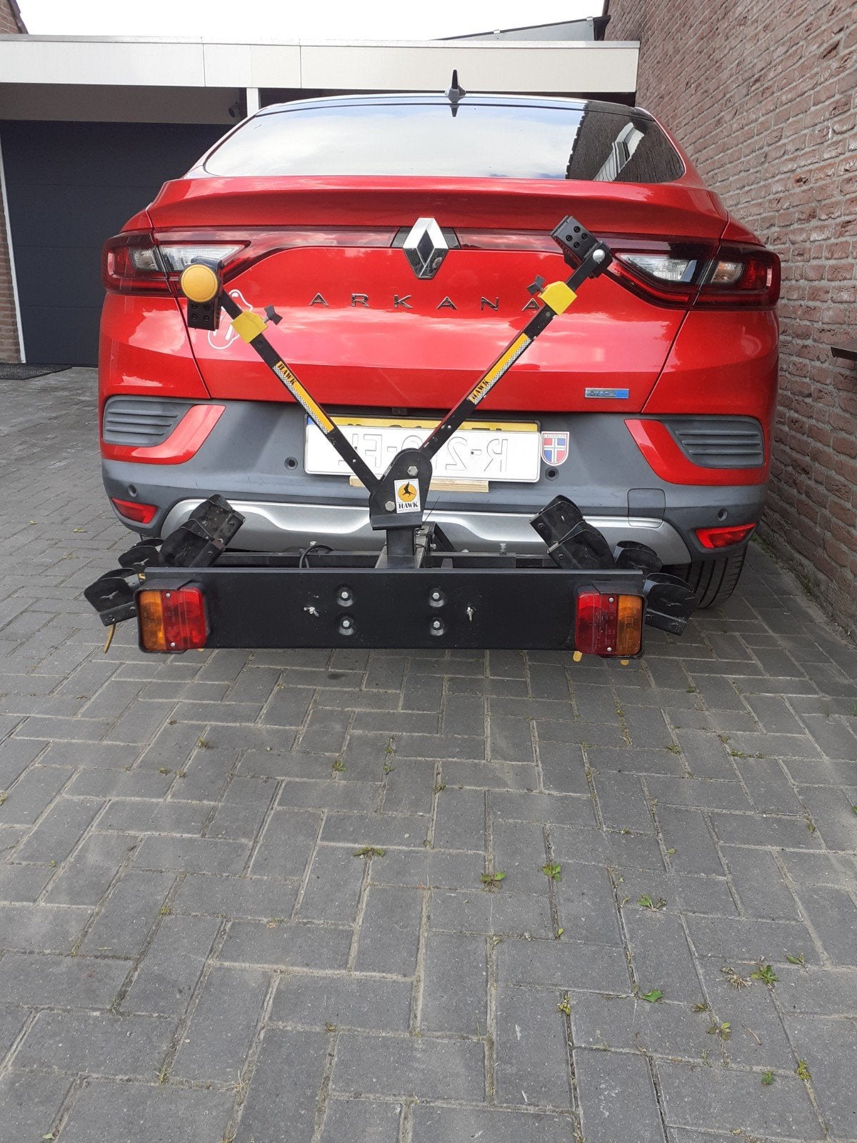 Hawk fietsdrager voor 2 fietsen., Ophalen, 2 fietsen, Gebruikt, Trekhaakdrager