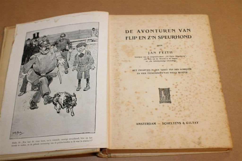 De Avonturen van Flip — Antiek, Feith & Sluiter, 1e dr 1912, Ophalen of Verzenden, Gelezen