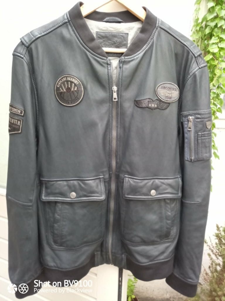 Mauritius AIRPILOT leather jacket, Ophalen of Verzenden, Zo goed als nieuw, Maat 56/58 (XL), Zwart