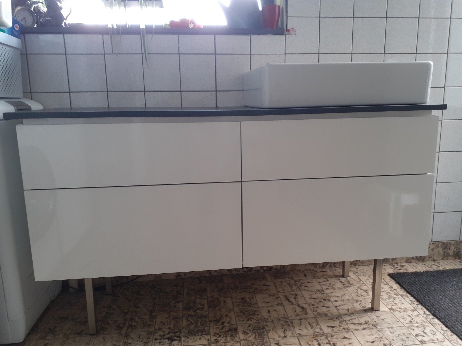 te koop: sphinx badkamermeubel wit  met ledverlichting, Ophalen, Gebruikt, 100 tot 150 cm, Minder dan 100 cm