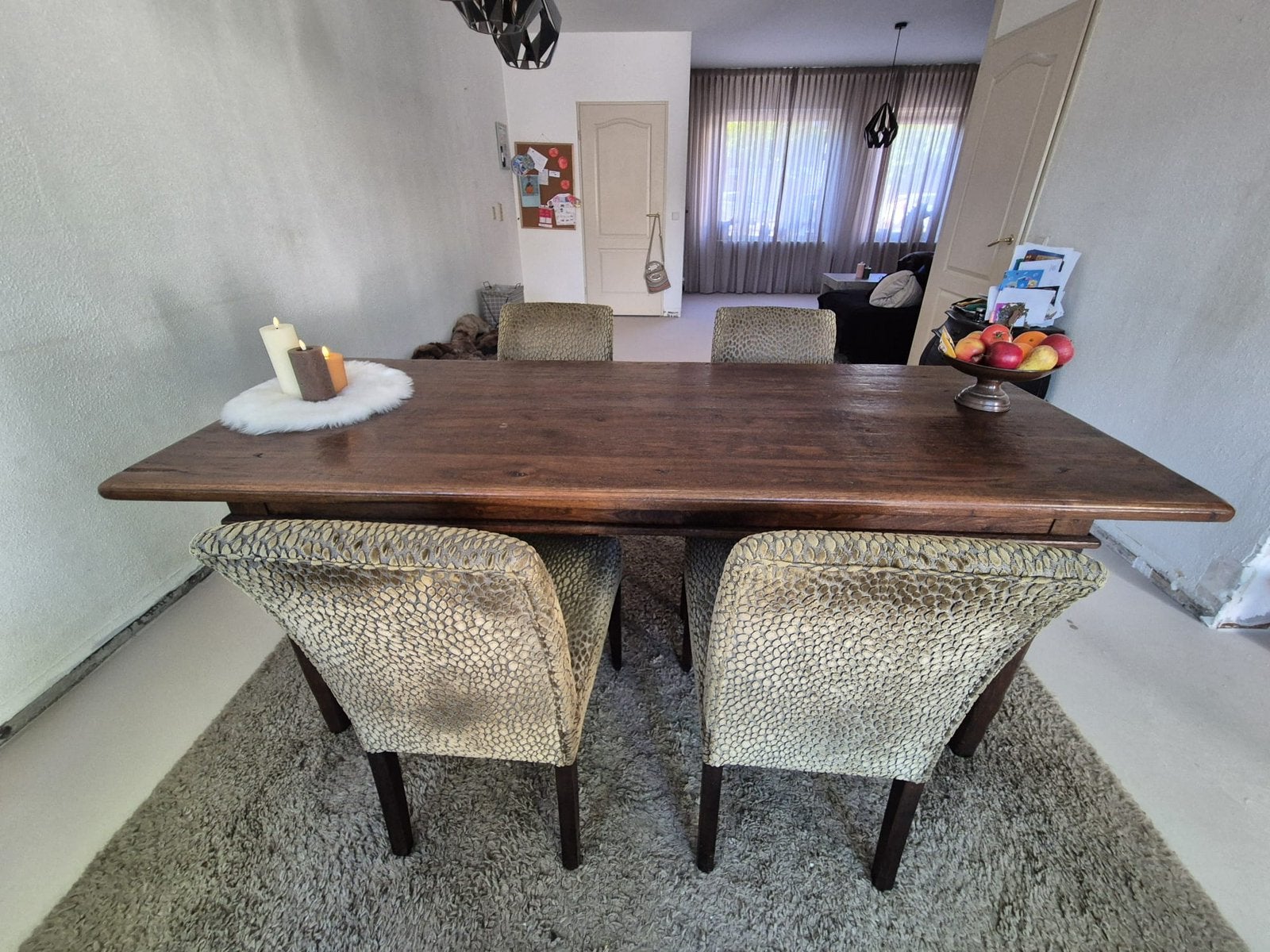 Eetkamer stoelen, Ophalen of Verzenden, Zo goed als nieuw, Rechthoekig, 50 tot 100 cm