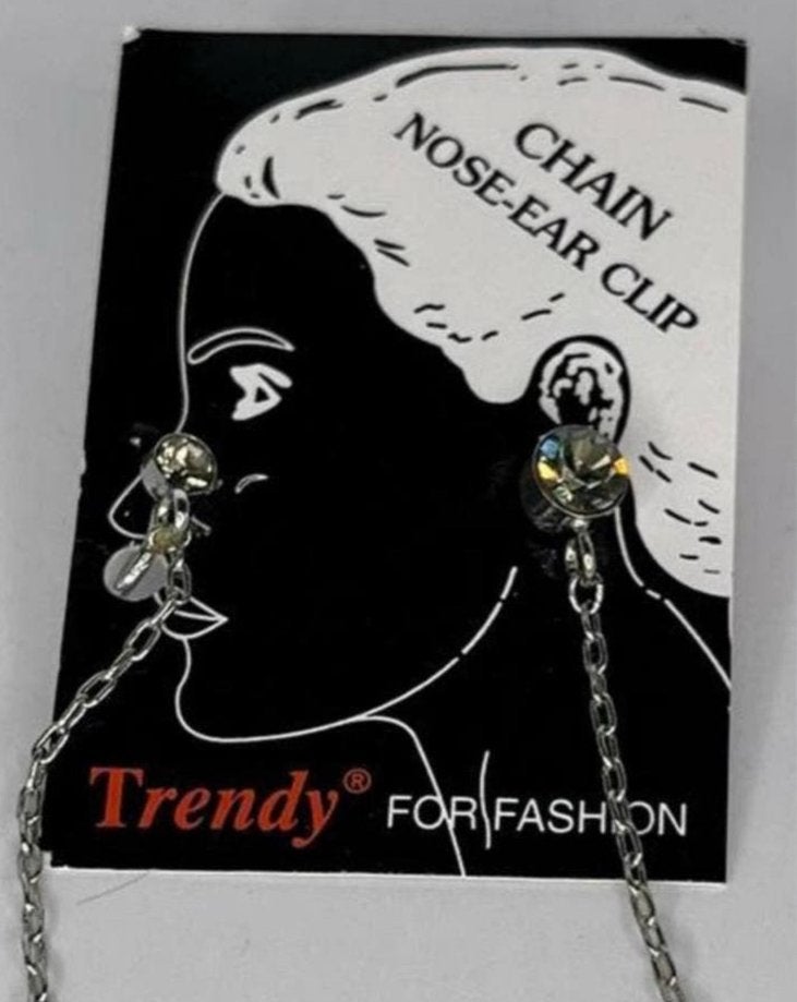 Frendy Fashion Oorbel & Neuspiercing Zilverkleurig, Ophalen of Verzenden, Nieuw, Overige materialen, Neuspiercing
