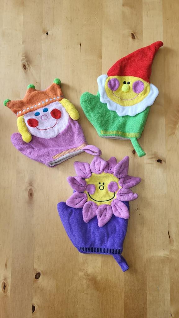 3 vrolijke washandjes, Ophalen of Verzenden, Nieuw, Overige typen