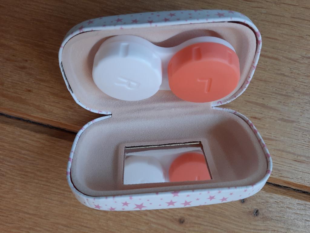 Beauty Essentials lenzendoosje wit roze sterren - nieuw -, Ophalen of Verzenden, Nieuw