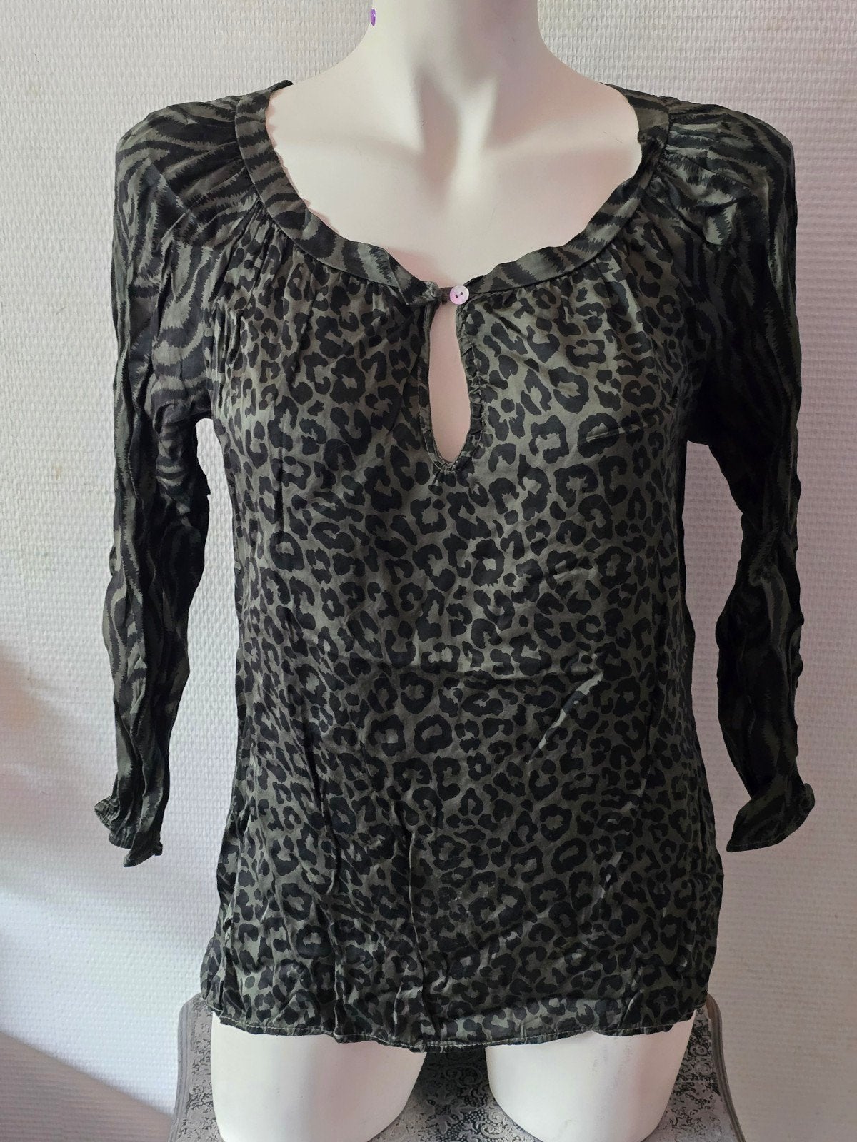 G.Ricceri dames Leopardprint tuniek maat S/M, Ophalen of Verzenden, G. Ricceri, Maat 36 (S), Gedragen