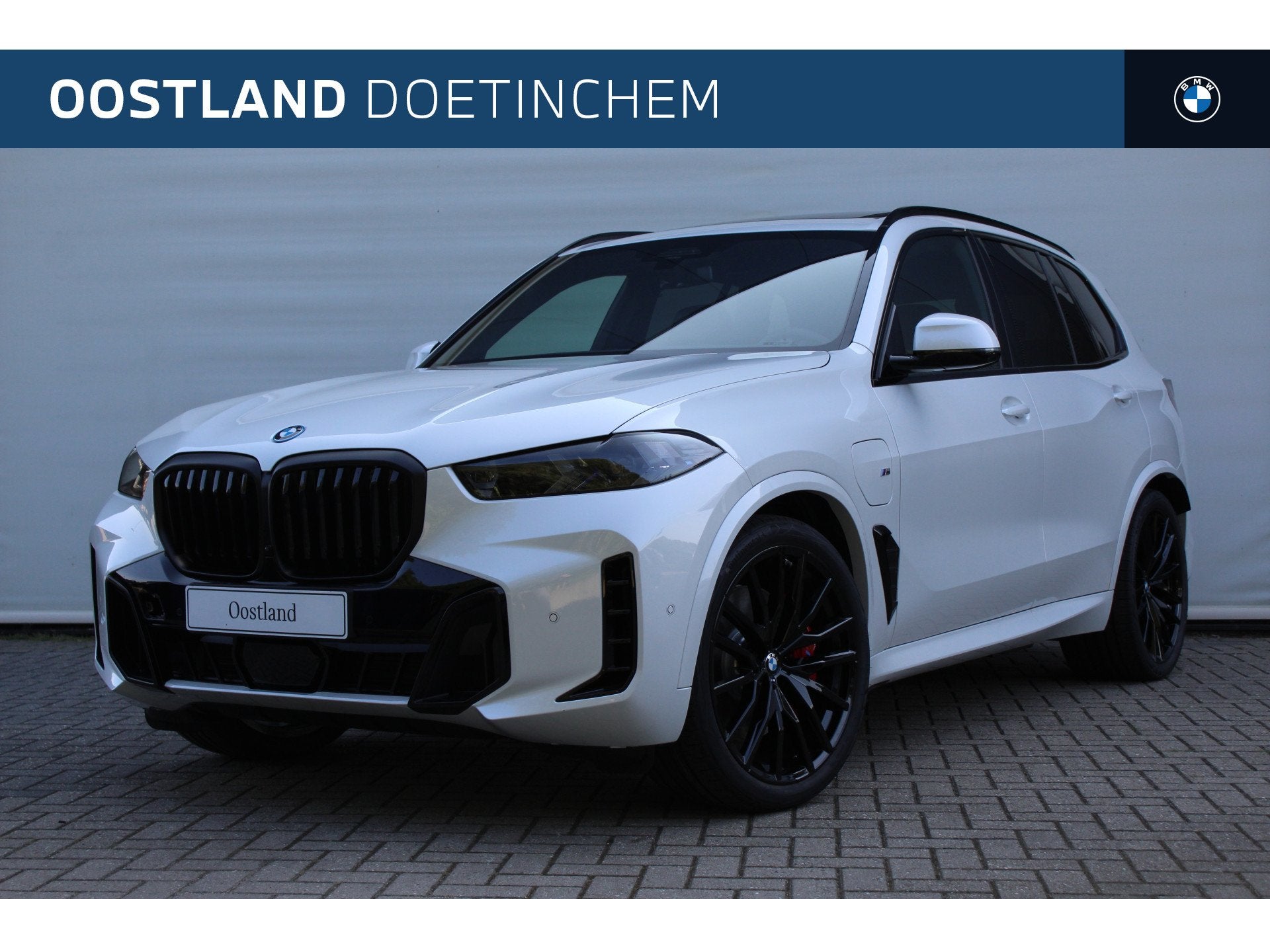 BMW X5 xDrive50e M Sport Automaat / Panoramadak Sky Lounge /, Auto's, Automaat, 2395 kg, Wit, Leder