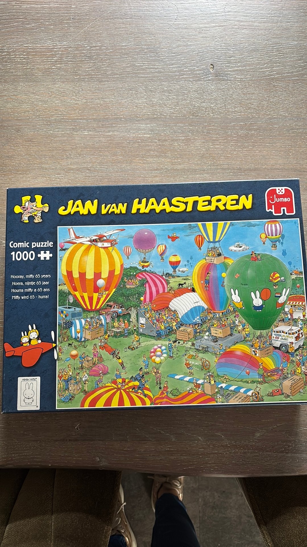 Jan van Haasteren puzzel 1000 stukjes Nijntje 65 jaar, Ophalen of Verzenden, 500 t/m 1500 stukjes, Zo goed als nieuw