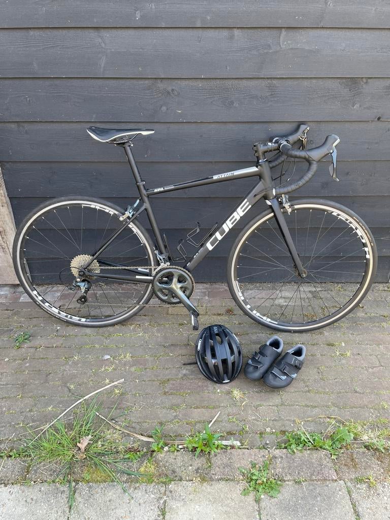 Cube Attain racefiets maat 50 – Shimano Tiagra – Zgan, 28 inch, Velgrem, Aluminium, 49 tot 53 cm