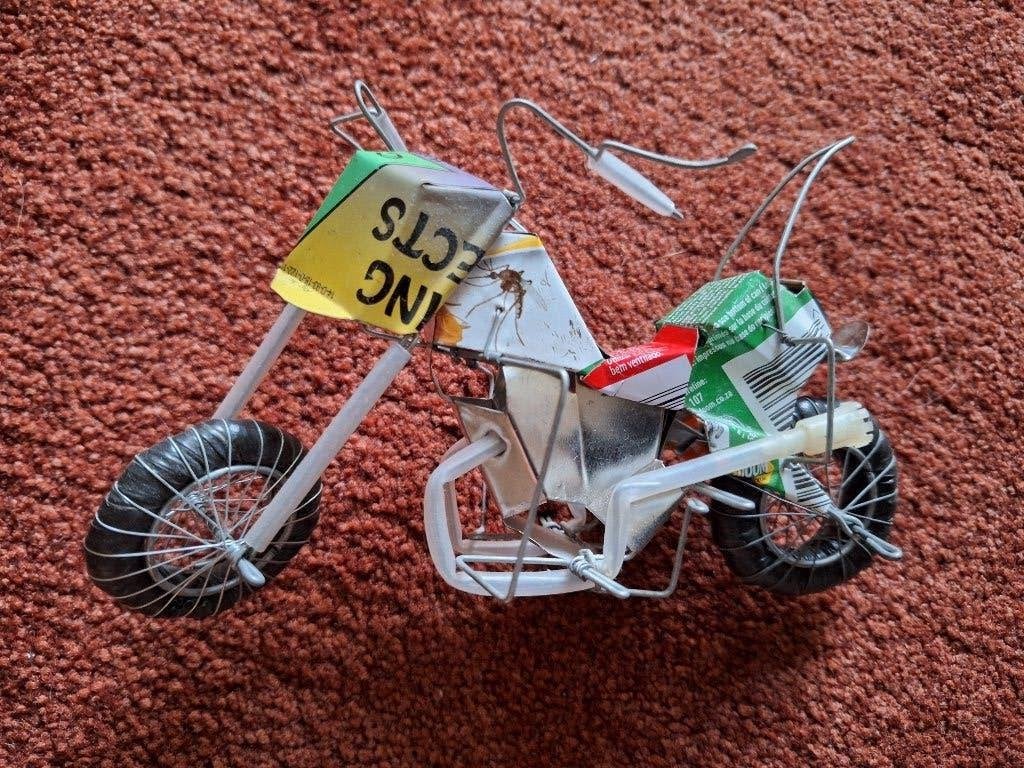 Blikken speelgoed motorfiets, Verzamelen, Ophalen of Verzenden, Zo goed als nieuw