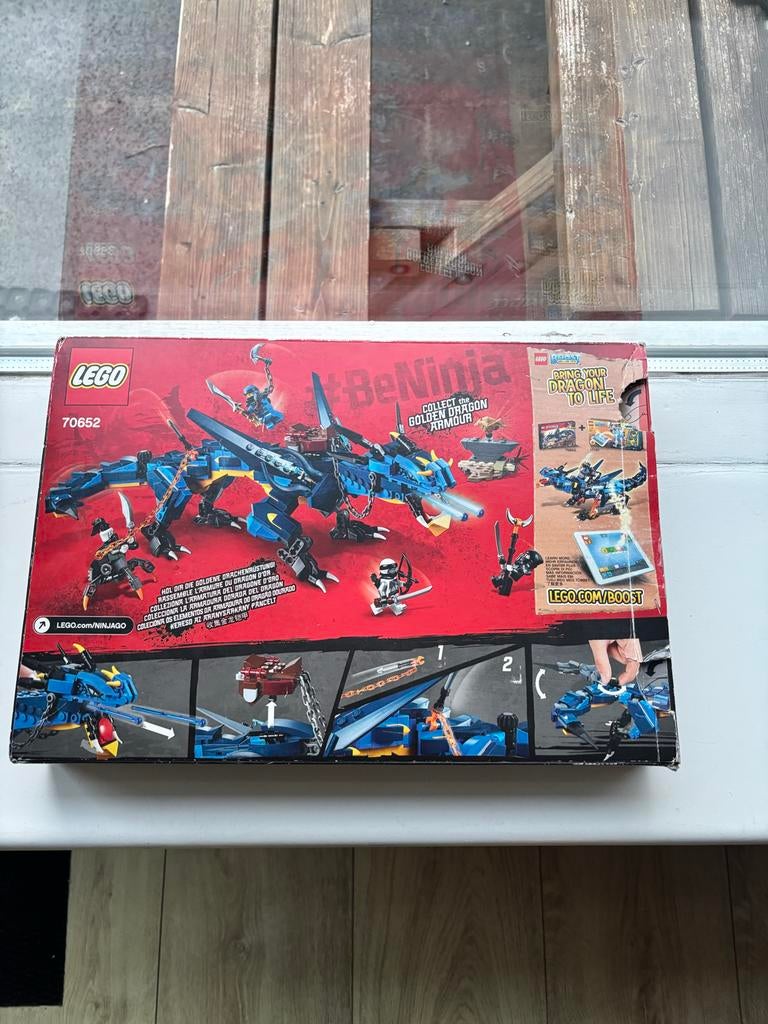 Lego Ninjago Bliksemdraak set 70652, Lego, Ophalen of Verzenden, Zo goed als nieuw, Compleet