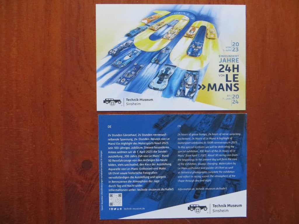 Technik Museum Sinsheim 100 Jahre Le Mans Sonderausstelllung, Ophalen of Verzenden, Nieuw, Overige merken