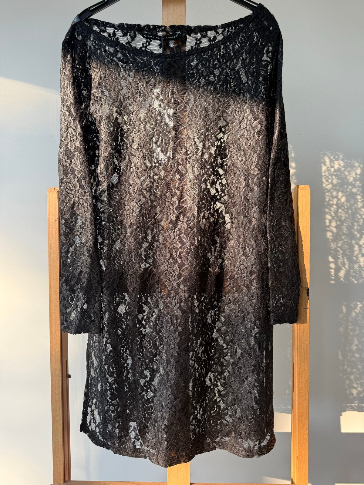 Crème de la crème Jurk Maat S Zwart Kant, Kleding | Dames, Verzenden, Nieuw, Maat 36 (S), Zwart