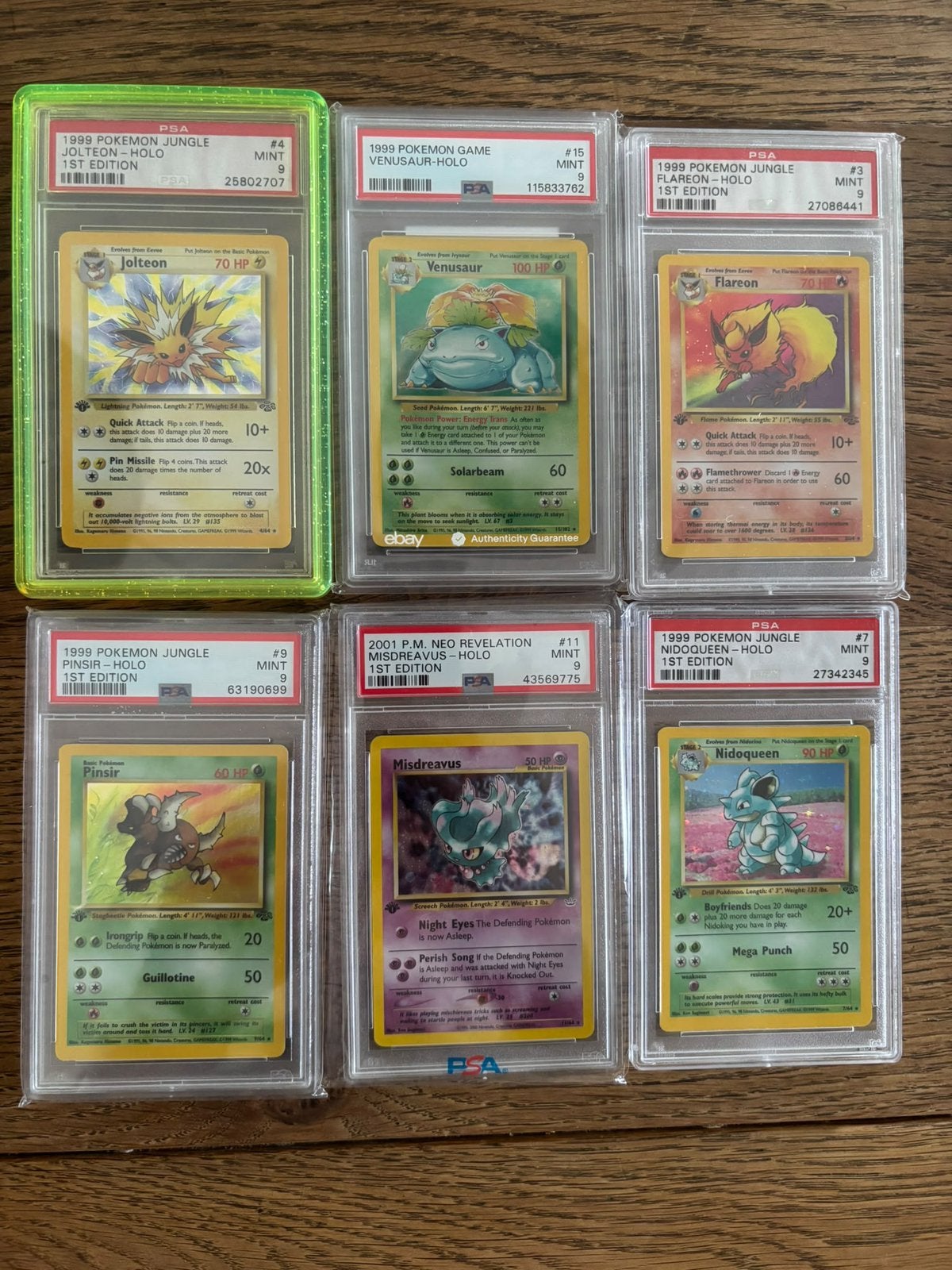 Pokémon PSA 9 Slabs (1st Edition & Vintage), Ophalen, Zo goed als nieuw, Meerdere kaarten, Foil
