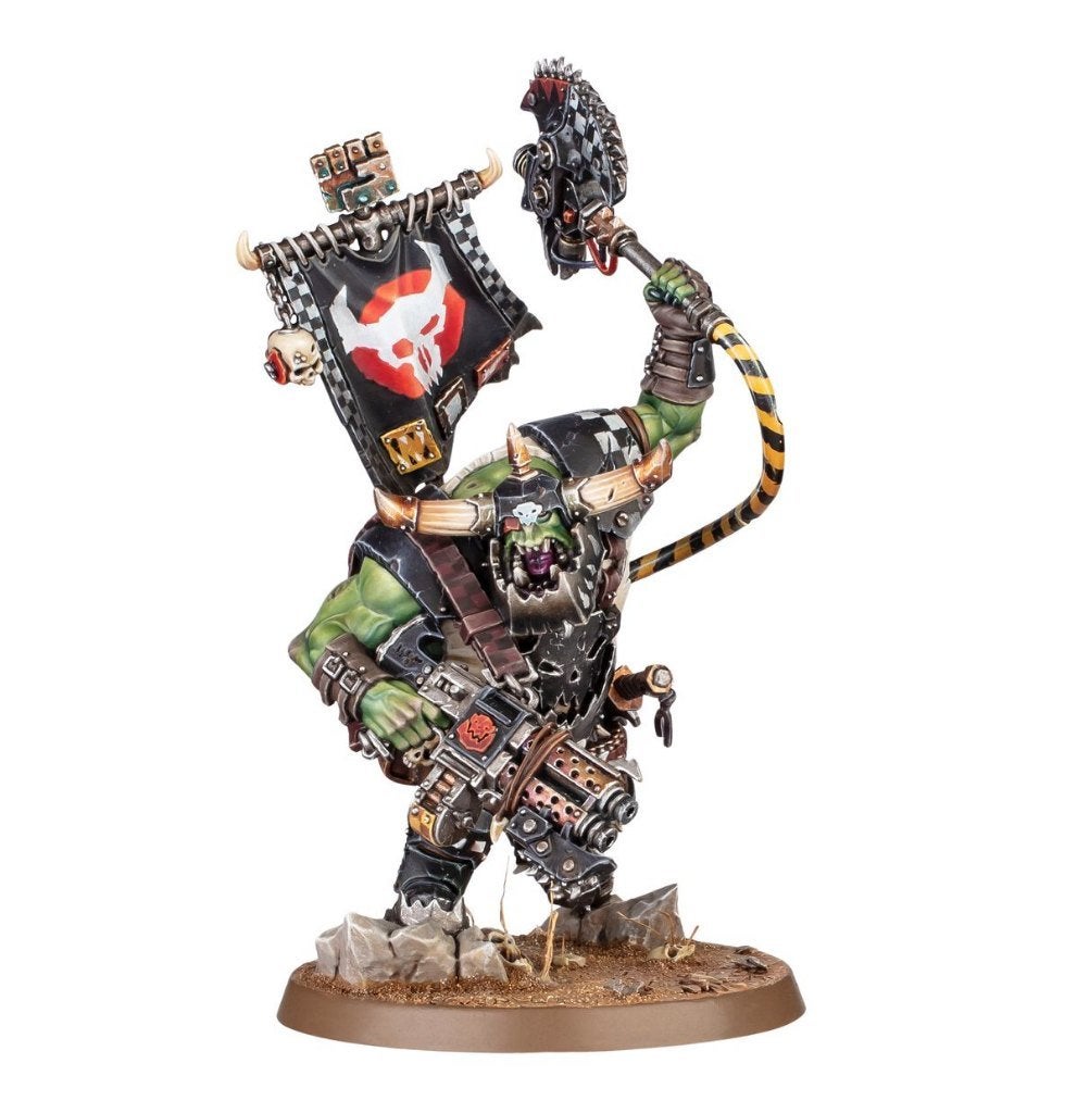 Armageddon Ork Warboss, Hobby en Vrije tijd, Wargaming, Ophalen of Verzenden, Nieuw, Warhammer 40000, Figuurtje(s)