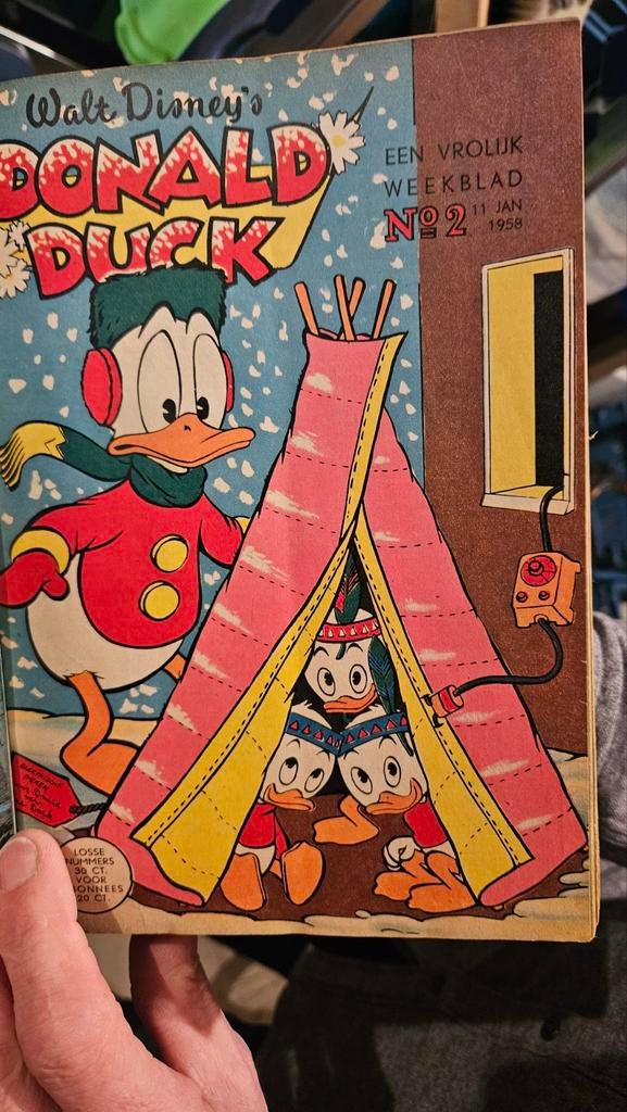 Donald Duck complete jaargang 1958 - Ingebonden, Boeken, Complete serie of reeks, Ophalen, Gelezen, Walt Disney