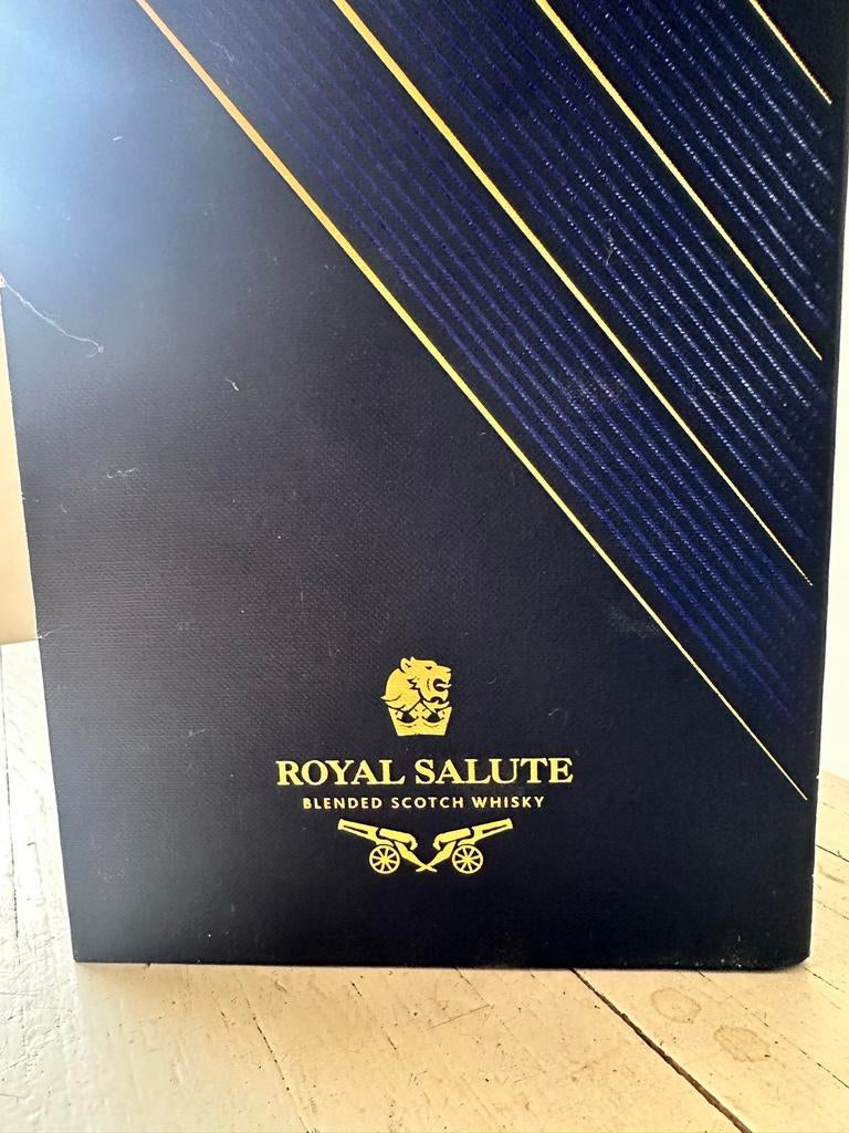 Lege whiskey dozen - Royal Salute & Glenmorangie Signet, Ophalen of Verzenden, Gebruikt